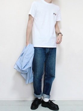 「DUFA（ドゥッファ）のアイテム」を使った、sawaさん（メンズ・173cm）の夏コーディネート