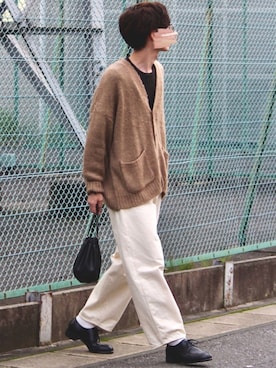 「HARE（ハレ）のアイテム（シューズ）」を使った、sawaさん（メンズ・173cm）の秋コーディネート