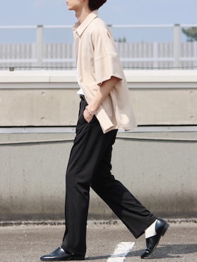 「ブレスレット」｜「アイテム（スリッポン）」を使った、sawaさん（メンズ・173cm）の春コーディネート