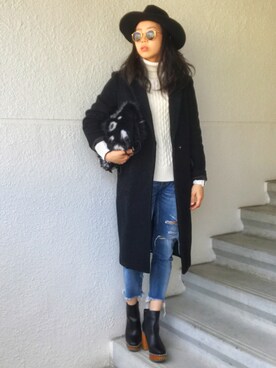 「MOUSSY（マウジー）のWOODEN HEEL BOOTS（ブーツ）」を使った、Ｓｈａｋｉｎ.さん（レディース・168cm）の春コーディネート