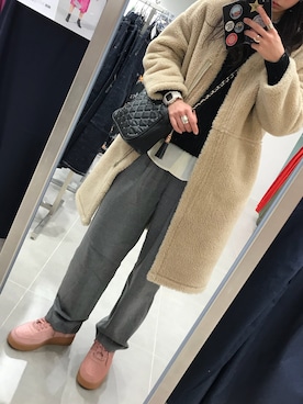 「MOUSSY（マウジー）のアイテム（PC・スマホグッズ/家電）」を使った、Ｓｈａｋｉｎ.さん（レディース・168cm）の冬コーディネート
