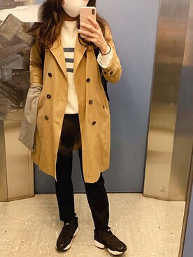 「URBAN RESEARCH Sonny Label（アーバンリサーチサニーレーベル）のアイテム（トレンチコート）」を使った、Ｓｈａｋｉｎ.さん（レディース・168cm）の春コーディネート
