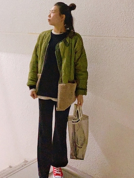 「LUCA（ルカ）のアイテム（ジャケット/アウター）」を使った、Ｓｈａｋｉｎ.さん（レディース・169cm）の冬コーディネート
