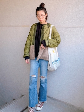「LUCA（ルカ）のアイテム（ジャケット/アウター）」を使った、Ｓｈａｋｉｎ.さん（レディース・169cm）の春コーディネート