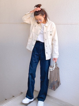 「STUSSY（ステューシー）のアイテム（ブルゾン）」を使った、Ｓｈａｋｉｎ.さん（レディース・169cm）の春コーディネート