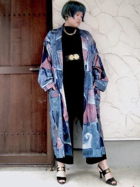 「GIVENCHY」｜「アイテム（その他アウター）」を使った、モッケさん（レディース・154cm）の春コーディネート