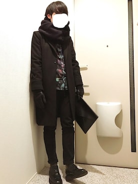 「MONKEY TIME（モンキータイム）のアイテム（その他シューズ）」を使った、Myaoさん（メンズ・173cm）の冬コーディネート