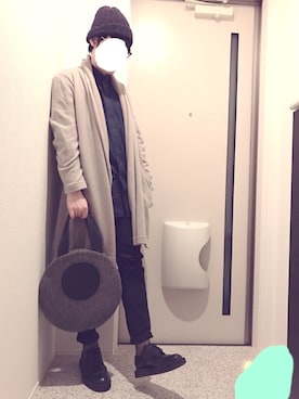 「MONKEY TIME（モンキータイム）のアイテム（その他シューズ）」を使った、Myaoさん（メンズ・173cm）の冬コーディネート