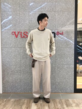 「JUNRED（ジュンレッド）のアイテム（レッグウェア）」を使った、youさん（メンズ・182cm）の冬コーディネート