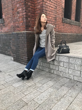 「強風」｜MINMINさん（レディース・165cm）の秋コーディネート