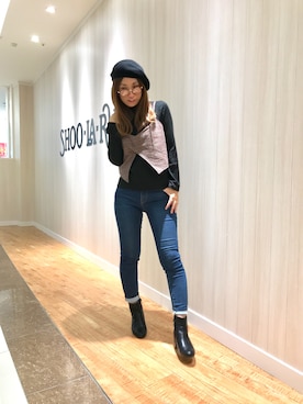 「ドレスキップ」｜「アイテム（アンサンブル）」を使った、MINMINさん（レディース・165cm）の秋コーディネート