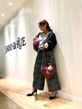 「ドレスキップ」｜「アイテム（ブルゾン）」を使った、MINMINさん（レディース・165cm）の秋コーディネート