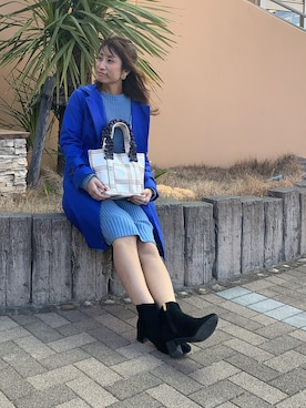 「強風」｜MINMINさん（レディース・165cm）の冬コーディネート