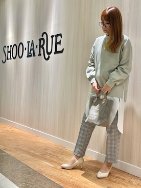 「USAコットン」｜「アイテム（スウェット）」を使った、MINMINさん（レディース・165cm）の春コーディネート