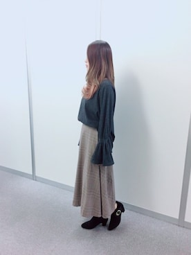 「salus（サルース）のアイテム」を使った、salusさん（レディース・160cm）の秋コーディネート