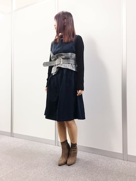 「salus（サルース）のアイテム」を使った、salusさん（レディース・160cm）の秋コーディネート