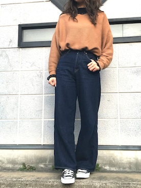 「URVIN（アービン）のアイテム」を使った、mihoさん（レディース・158cm）の冬コーディネート