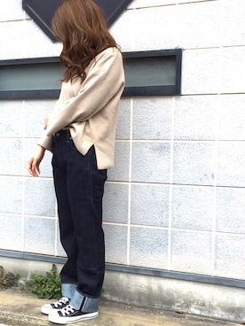 「URVIN（アービン）のアイテム」を使った、mihoさん（レディース・158cm）の春コーディネート