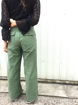 「URVIN（アービン）のアイテム」を使った、mihoさん（レディース・158cm）の春コーディネート