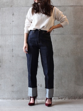 「URVIN（アービン）のアイテム」を使った、mihoさん（レディース・158cm）の秋コーディネート