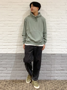 「Right-on（ライトオン）のアイテム（パーカー）」を使った、riku1166さん（メンズ・180cm）の秋コーディネート