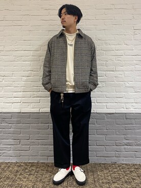 「Right-on（ライトオン）のアイテム（スウェット）」を使った、riku1166さん（メンズ・180cm）の冬コーディネート