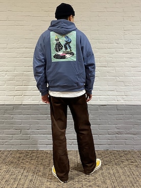「Right-on（ライトオン）のアイテム（スウェット）」を使った、riku1166さん（メンズ・180cm）の冬コーディネート