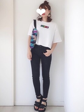 「ETHNOTEK（エスノテック）のアイテム」を使った、akiさん（レディース・160cm）の夏コーディネート