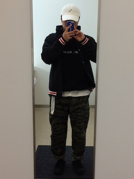 「MAPLE COMICS（メイプルコミックス）のアイテム」を使った、isseiさん（メンズ・167cm）の冬コーディネート