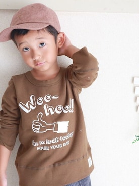 「アイテム（スウェット）」を使った、makeyourday_officialさん（キッズ・107cm）の夏コーディネート