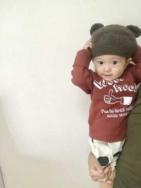 「アイテム（スウェット）」を使った、makeyourday_officialさん（キッズ・73cm）の夏コーディネート