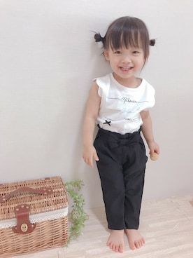 「MAKE YOUR DAY（メイクユアデイ）のアイテム」を使った、makeyourday_officialさん（キッズ・80cm）の秋コーディネート