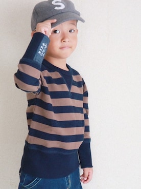 「MAKE YOUR DAY（メイクユアデイ）のアイテム」を使った、makeyourday_officialさん（キッズ・107cm）の秋コーディネート