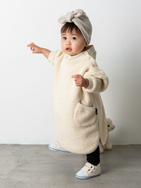 「アイテム（ワンピース/ドレス）」を使った、makeyourday_officialさん（キッズ・75cm）の秋コーディネート