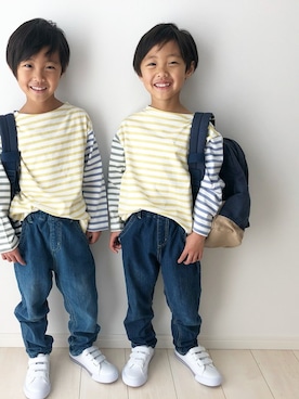 「MAKE YOUR DAY（メイクユアデイ）のアイテム」を使った、makeyourday_officialさん（キッズ・110cm）の冬コーディネート