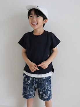 「MAKE YOUR DAY（メイクユアデイ）のアイテム」を使った、makeyourday_officialさん（キッズ・110cm）の春コーディネート