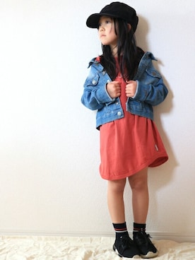 「MAKE YOUR DAY（メイクユアデイ）のアイテム」を使った、makeyourday_officialさん（キッズ・110cm）の夏コーディネート