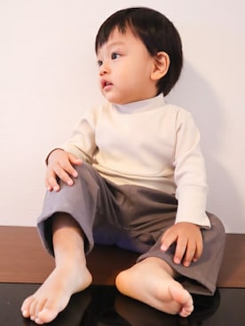 「新作」｜makeyourday_officialさん（キッズ・80cm）の秋コーディネート