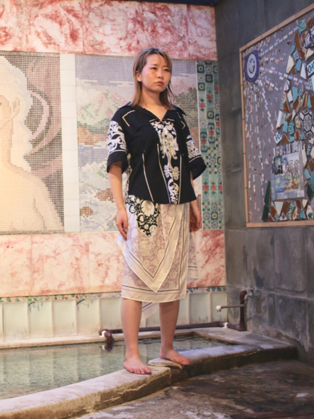 「Christianwijnants、温泉、銭湯、シャツスタイル、RACHEL COMEY」｜「Rachel Comeyのアイテム（シャツ/ブラウス、ブラック系）」を使った、ayupyさん（レディース・162cm）の夏コーディネートの1枚目の写真