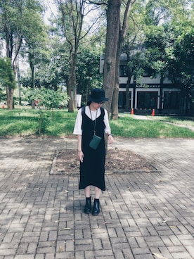 「PULL&BEAR（プルアンドベア）のアイテム（ワンピース/ドレス）」を使った、Sanさん（レディース・173cm）の夏コーディネート