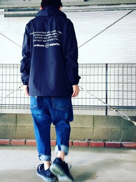 「uniform experiment」｜「アイテム（ブルゾン）」を使った、0309さん（レディース・155cm）の秋コーディネート