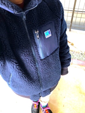 「HELLY HANSEN(ヘリーハンセン)のアイテム(ブルゾン)」を使った、0309さん(レディース・155cm)の冬コーディネート