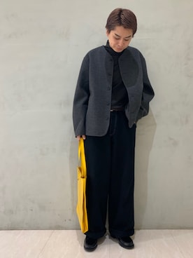 「URBAN RESEARCH（アーバンリサーチ）のアイテム（ローファー）」を使った、jo  murataさん（メンズ・168cm）の冬コーディネート