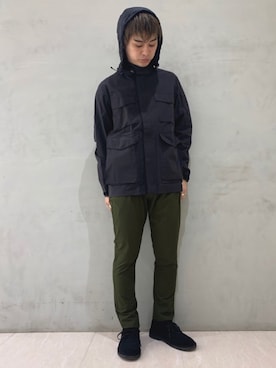 「URBAN RESEARCH（アーバンリサーチ）のアイテム（ミリタリージャケット）」を使った、jo  murataさん（メンズ・168cm）の冬コーディネート