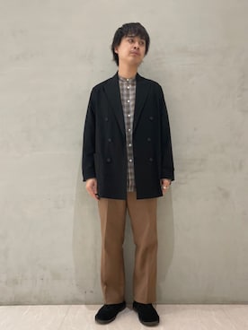 「URBAN RESEARCH（アーバンリサーチ）のアイテム（ブーツ）」を使った、jo  murataさん（メンズ・168cm）の春コーディネート