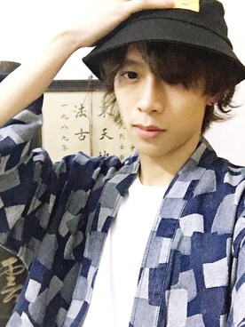 「kimono」｜「アイテム（ジャケット/アウター）」を使った、Watson_Tamさん（メンズ・174cm）の冬コーディネート
