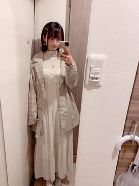 「BUBBLES（バブルス）のアイテム（アクセサリー）」を使った、樹里_wさん（レディース・155cm）の春コーディネート