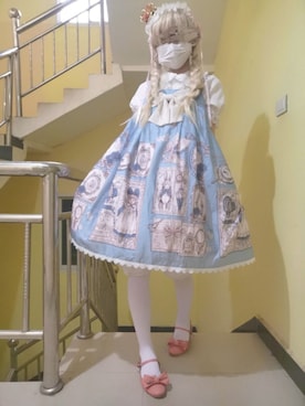 「アイテム（ジャンパースカート）」を使った、老尼克生发水さん（レディース・160cm）の夏コーディネート