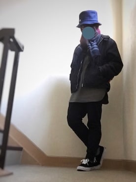 けーすけさん（メンズ・165cm）の冬コーディネート