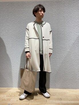 「春めきシューズ」｜「アイテム（その他アウター）」を使った、kyoroさん（メンズ・177cm）の春コーディネート